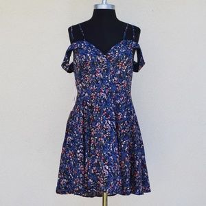 Blue floral dress